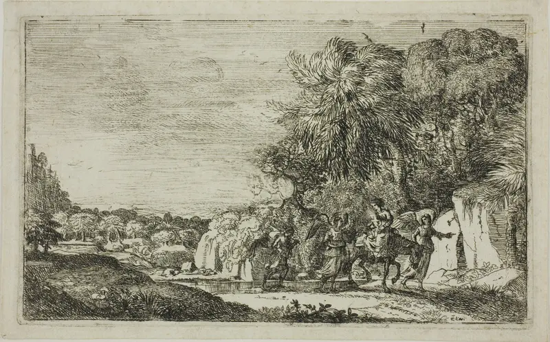 The Flight into Egypt Wall Art by Claude Lorrain - High-Resolution Digital Print