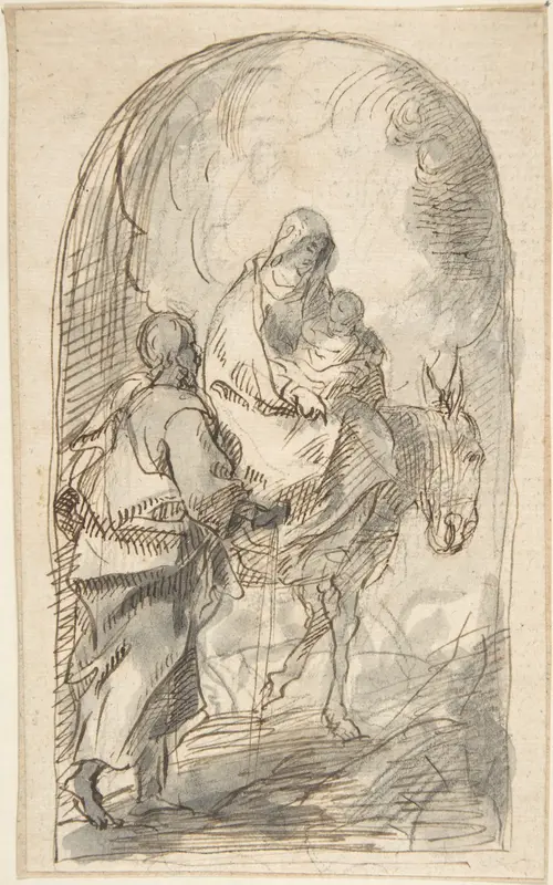 The Flight into Egypt Wall Art by Pedro  Duque Cornejo - High-Resolution Digital Print