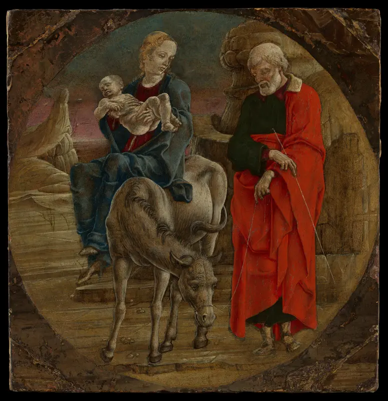 The Flight into Egypt Wall Art by Cosmè Tura (Cosimo di Domenico di Bonaventura) - High-Resolution Digital Print