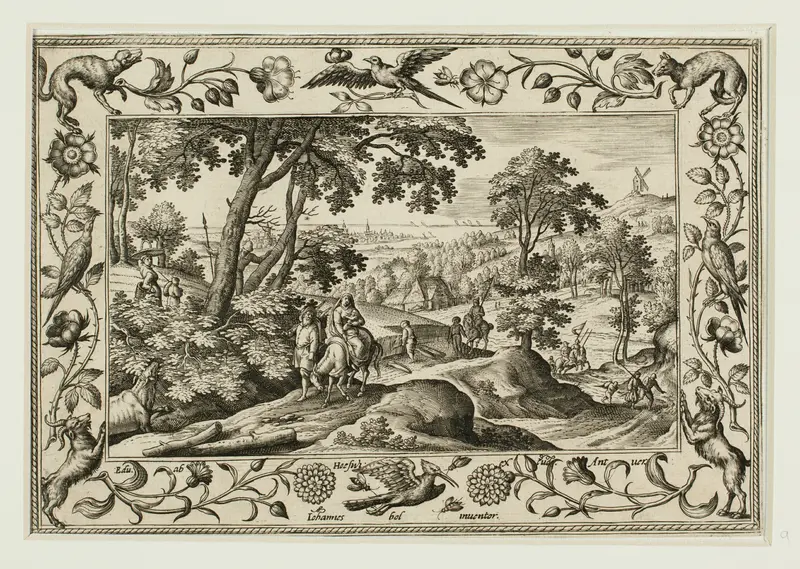 The Flight into Egypt, from Landscapes with Old and New Testament Scenes and Hunting Scenes