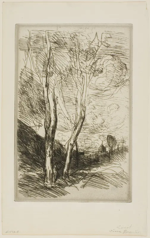 The Florentine Duomo Wall Art by Jean Baptiste Camille Corot - High-Resolution Digital Print