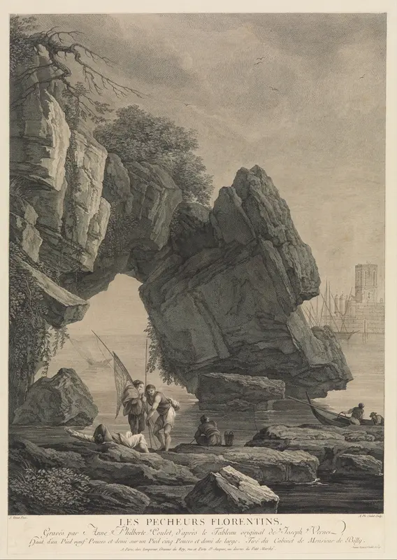 The Florentine Fishermen Wall Art by Joseph Vernet - High-Resolution Digital Print