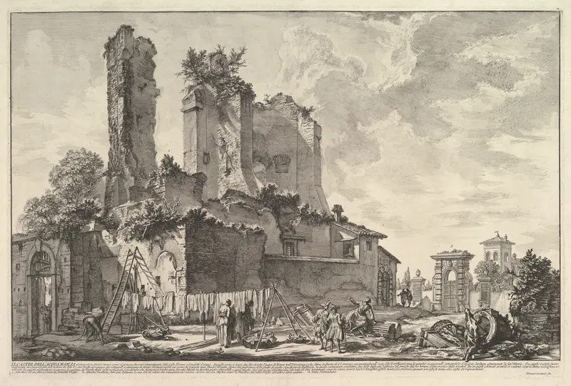 The Fontana dell'Aqua Giulia (Vedute dell avanzo del Castello del'Aqua Giulia)