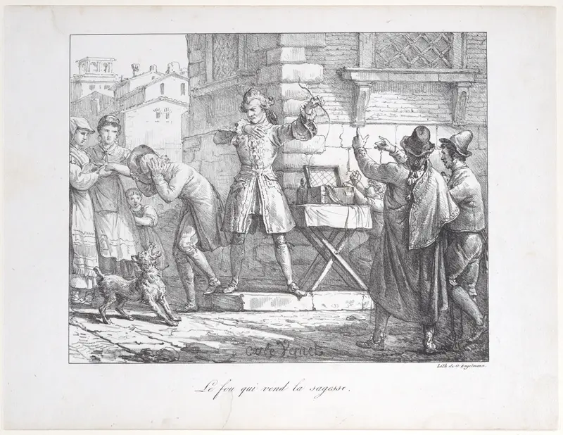 The Fool Who Sells Wisdom Wall Art by Carle (Antoine Charles Horace) Vernet - High-Resolution Digital Print