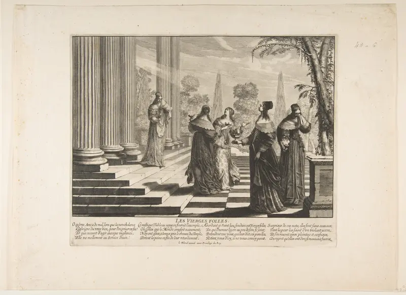 The Foolish Virgins Rejected Wall Art by Abraham Bosse - High-Resolution Digital Print