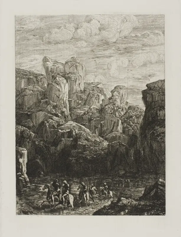 The Ford: Landscape with Horsemen