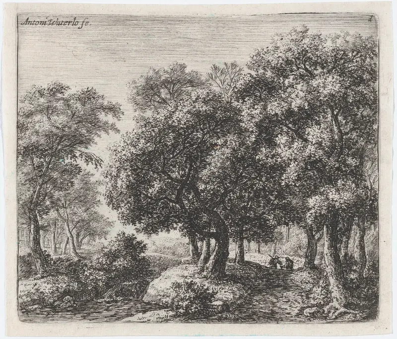 The Forest Lane (Les Deux Cavaliers) Wall Art by Anthonie Waterloo - High-Resolution Digital Print