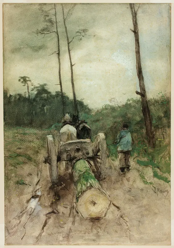 The Forester's Cart Wall Art by Anton Mauve - High-Resolution Digital Print