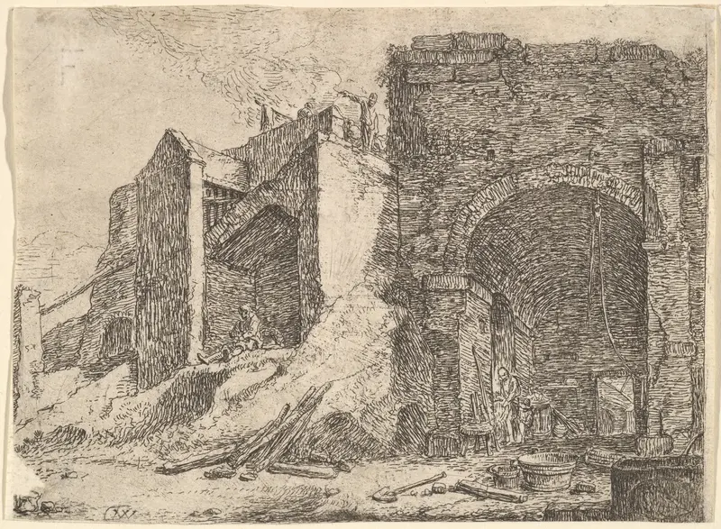 The Forge Wall Art by Thomas Wijck - High-Resolution Digital Print