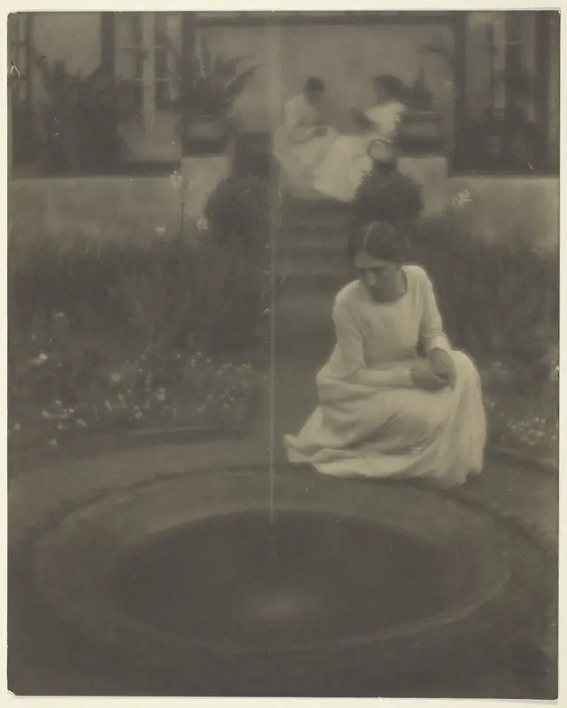 The Fountain Wall Art by Clarence H. White - High-Resolution Digital Print