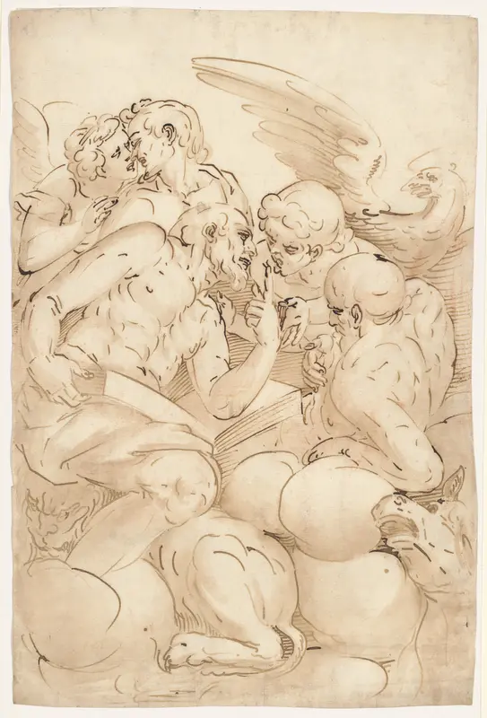 The Four Evangelists Wall Art by School of Cambiaso - High-Resolution Digital Print