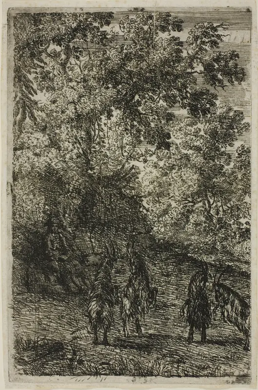 The Four Goats Wall Art by Claude Lorrain - High-Resolution Digital Print