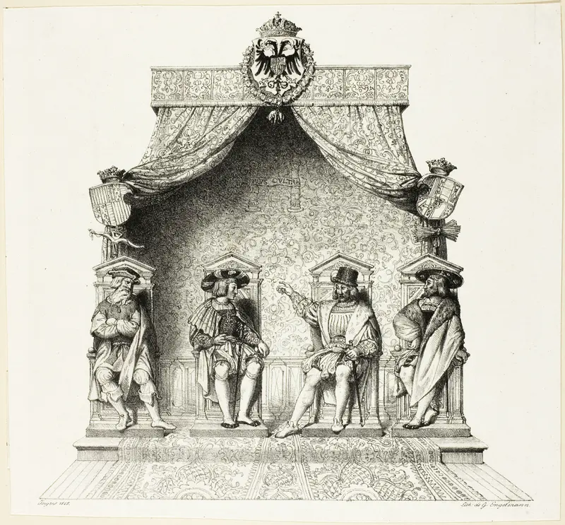 The Four Magistrates of Besançon Wall Art by Jean Auguste Dominique Ingres - High-Resolution Digital Print