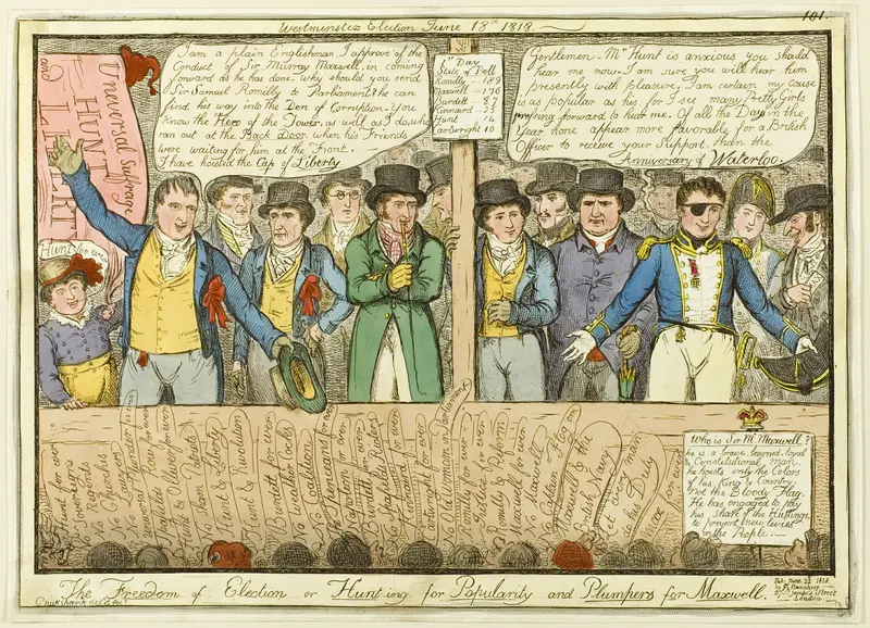 The Freedom of Election Wall Art by Isaac Robert Cruikshank - High-Resolution Digital Print