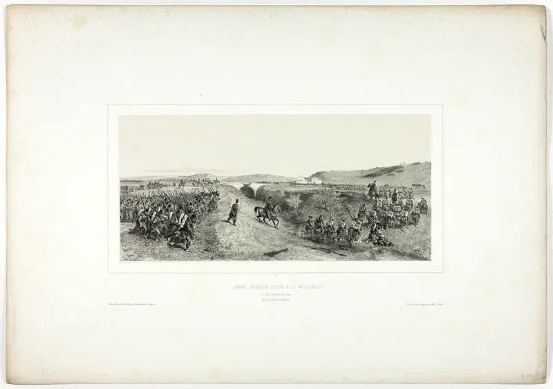 The French Army Arrives at Maglianella, from Souvenirs d’Italie: Expédition de Rome