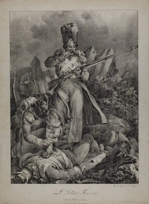 The French Soldier Wall Art by Nicolas Toussaint Charlet - High-Resolution Digital Print