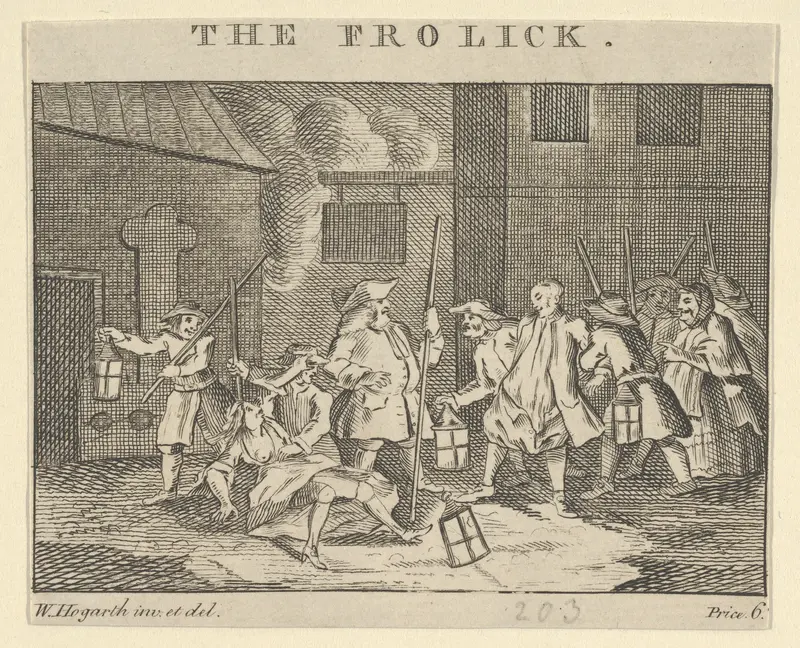 The Frolick (The Search Light) Wall Art by William Hogarth - High-Resolution Digital Print