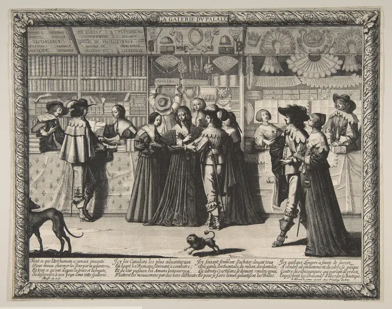 The Gallery of the Palace of Justice Wall Art by Abraham Bosse - High-Resolution Digital Print
