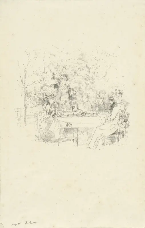 The Garden Wall Art by Thomas Robert Way - High-Resolution Digital Print