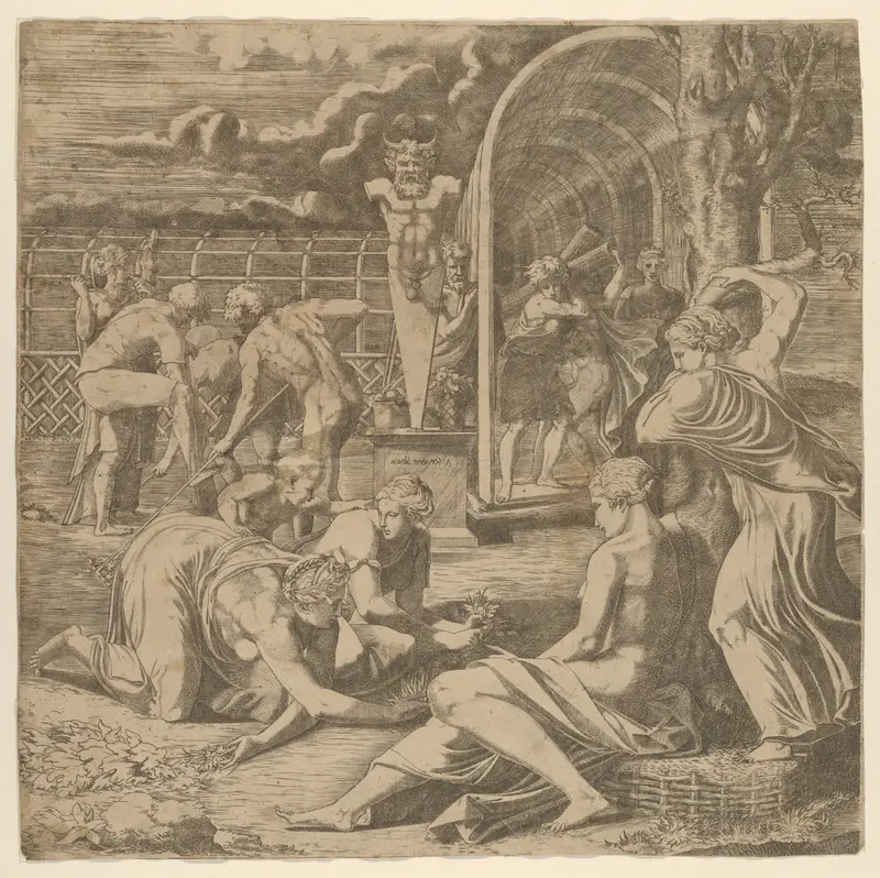 The Garden of Pomona Wall Art by Léon Davent - High-Resolution Digital Print