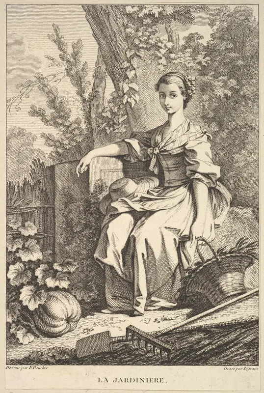 The Gardener Wall Art by François Boucher - High-Resolution Digital Print