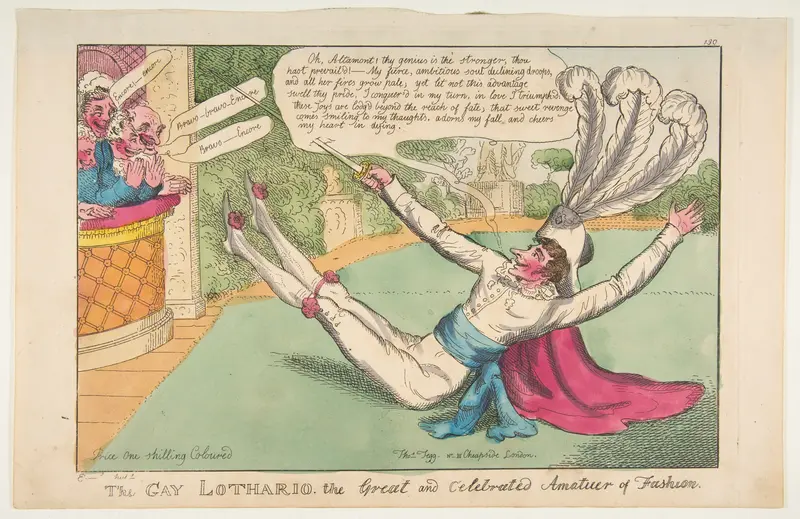 The Gay Lothario. The Great and Celebrated Amateur of Fashion Wall Art by William Elmes - High-Resolution Digital Print