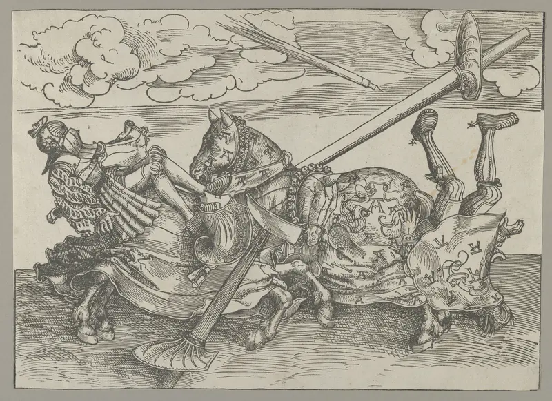 The German Tournament: "Anzogen-Rennen" Wall Art by Lucas Cranach the Elder - High-Resolution Digital Print