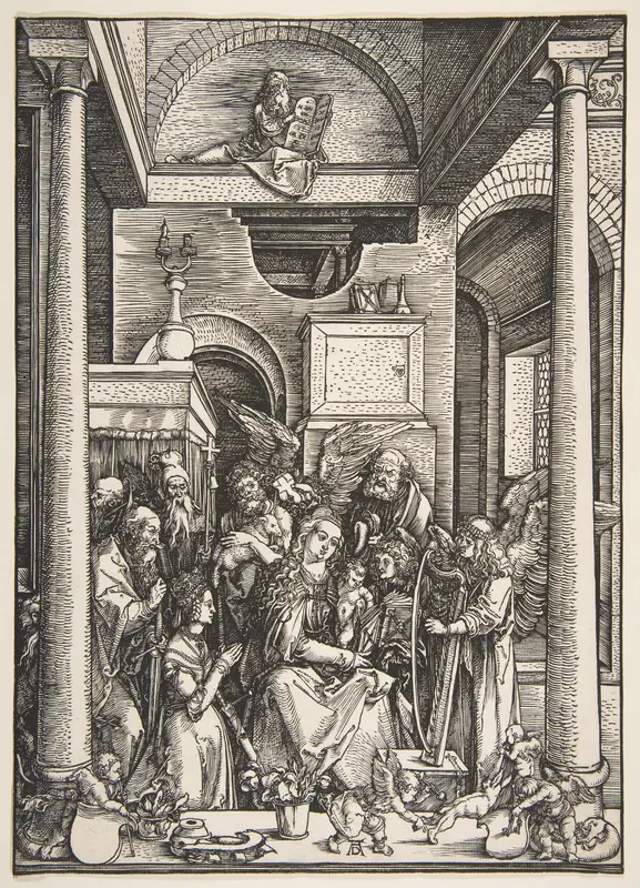 The Glorification of the Virgin, from "The Life of the Virgin" Wall Art by Albrecht Dürer - High-Resolution Digital Print