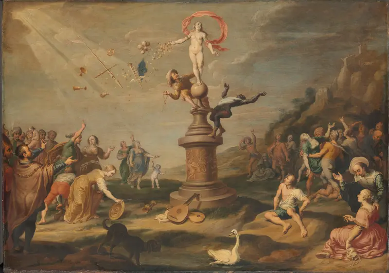 The Goddess Fortuna Bestowing her Gifts Wall Art by Unknown - High-Resolution Digital Print