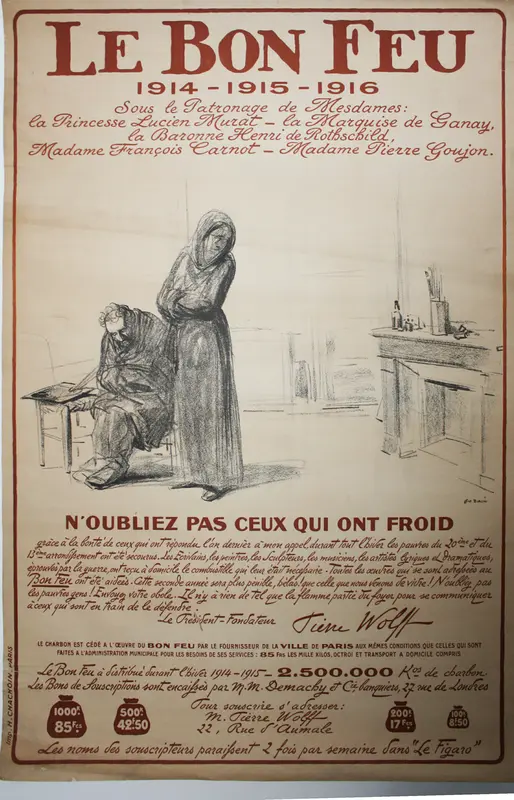 The Good Fire - Remember those who are cold Wall Art by Jean Louis Forain - High-Resolution Digital Print