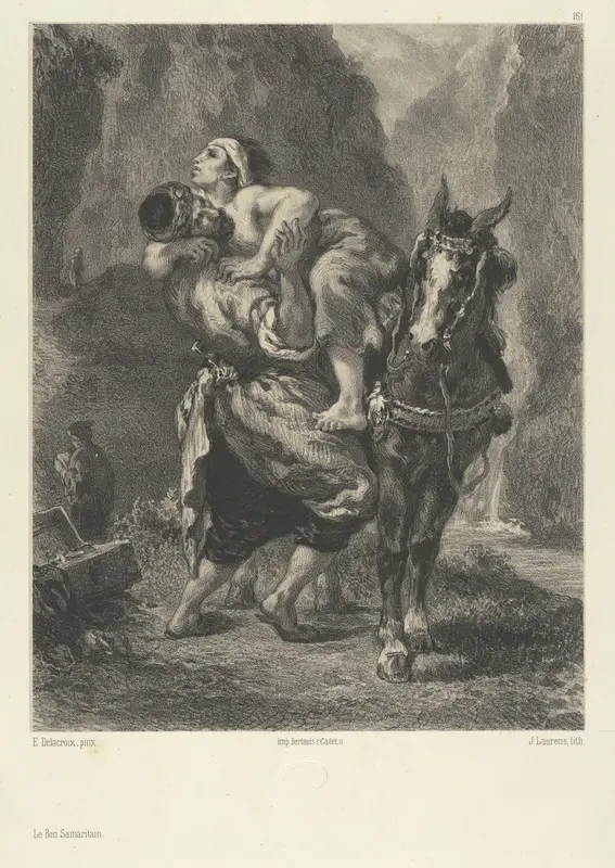 The Good Samaritan Wall Art by Jules Laurens - High-Resolution Digital Print