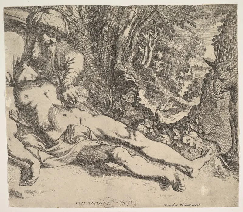 The Good Samaritan Wall Art by Werner van den Valckert - High-Resolution Digital Print