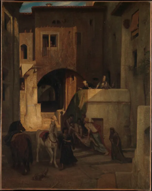 The Good Samaritan Wall Art by Alexandre-Gabriel Decamps - High-Resolution Digital Print