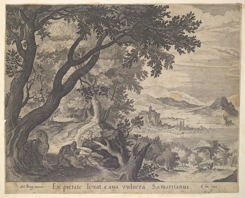 The Good Samaritan Finds the Man Wall Art by Jan Brueghel the Elder - High-Resolution Digital Print