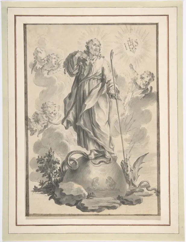 The Good Shepherd Wall Art by Gottfried Eichler the Younger - High-Resolution Digital Print