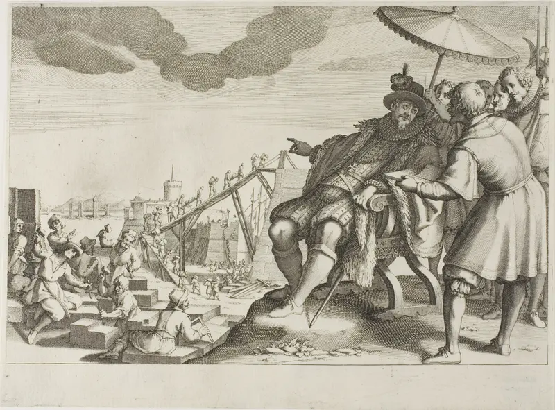 The Grand Duke Fortifies the Port of Livorno, from The Life of Ferdinando I de’ Medici