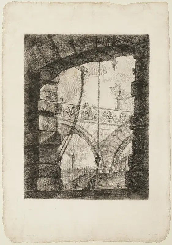 The Grand Piazza, plate 4 from Imaginary Prisons