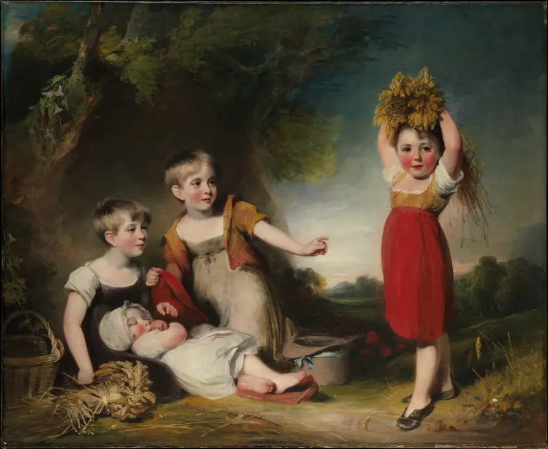 The Grandchildren of Sir William Heathcote, 3rd Baronet Wall Art by William Owen - High-Resolution Digital Print