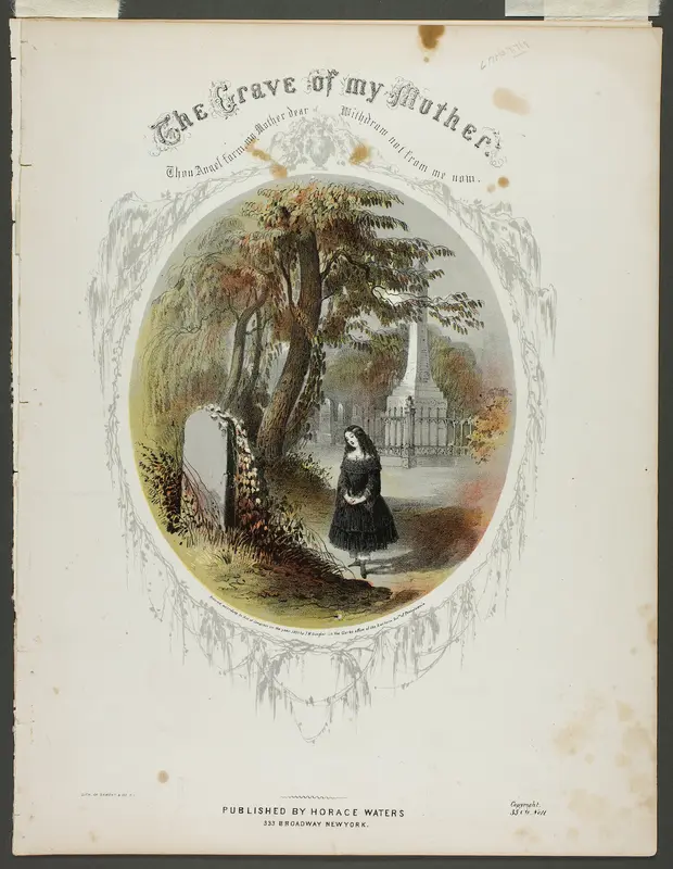 The Grave of My Mother Wall Art by Napoleon Sarony - High-Resolution Digital Print