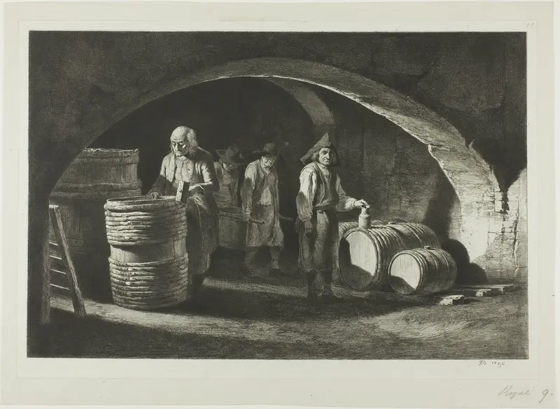 The Great Barrel-Makers Wall Art by Jean Jacques de Boissieu - High-Resolution Digital Print