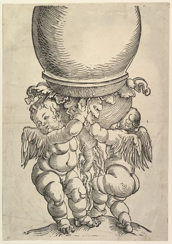 The Great Column (bottom block) Wall Art by Albrecht Dürer - High-Resolution Digital Print
