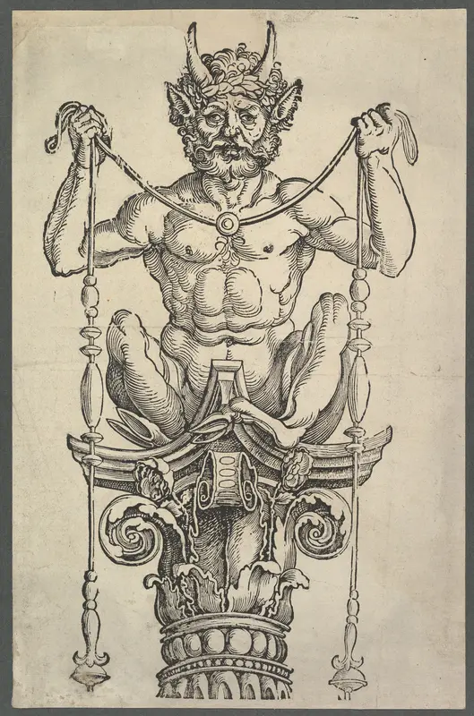 The Great Column (top block) Wall Art by Albrecht Dürer - High-Resolution Digital Print