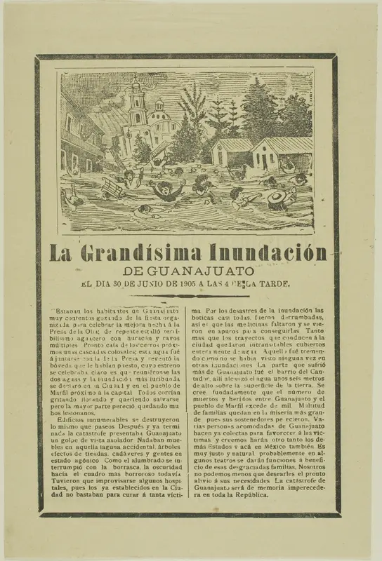 The Great Flood Wall Art by José Guadalupe Posada - High-Resolution Digital Print