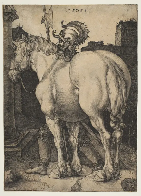 The Great Horse Wall Art by Albrecht Dürer - High-Resolution Digital Print