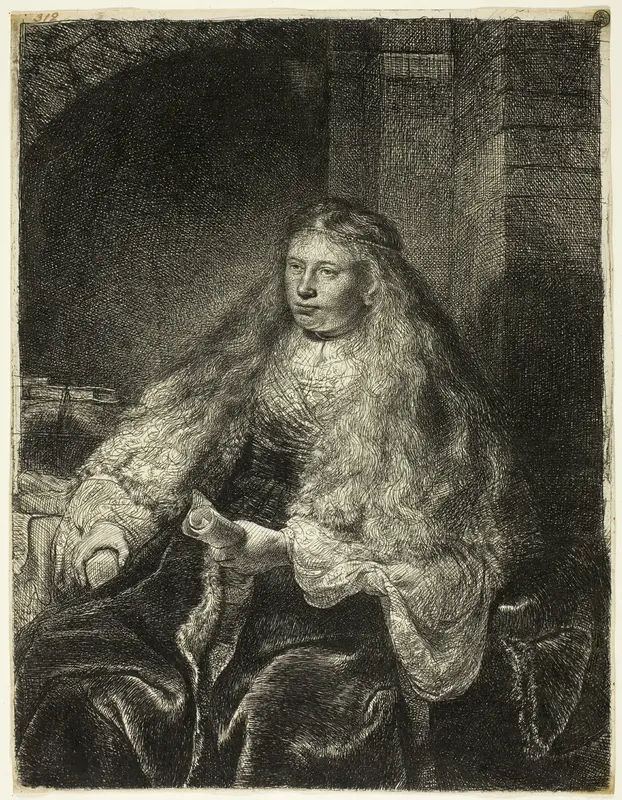 The Great Jewish Bride Wall Art by Rembrandt van Rijn - High-Resolution Digital Print
