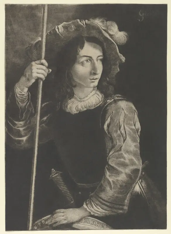 The Great Lansquenet or Standard Bearer Wall Art by Prince Rupert of the Rhine - High-Resolution Digital Print