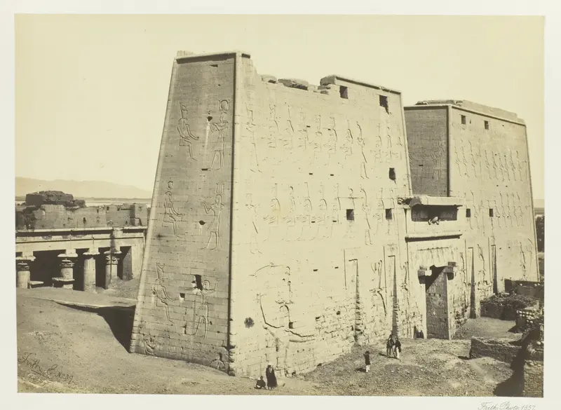 The Great Pylon at Edfou, Upper Egypt