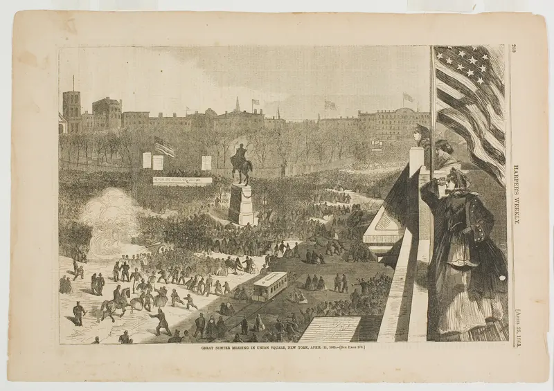 The Great Sumter Meeting in the Union Square, New York, April 11, 1863