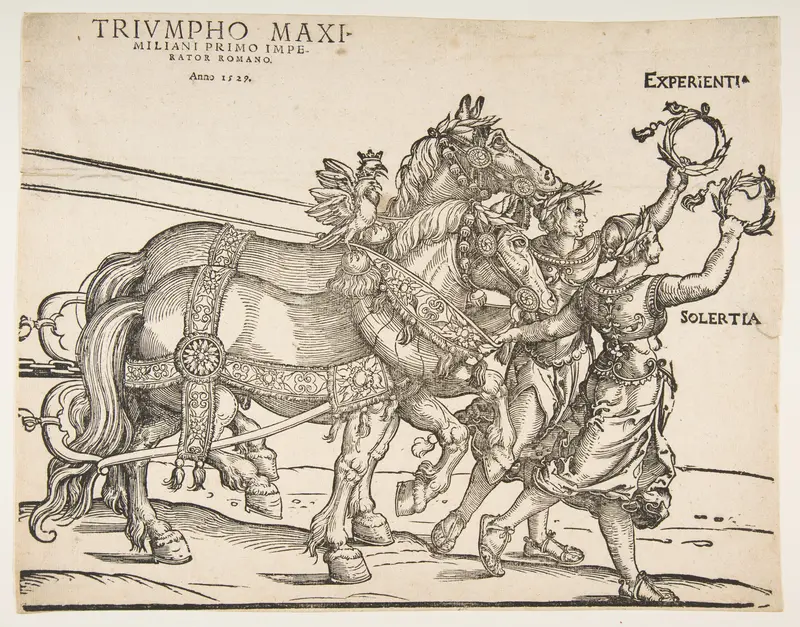 The Great Triumphal Car, eight sheet Wall Art by Albrecht Dürer - High-Resolution Digital Print