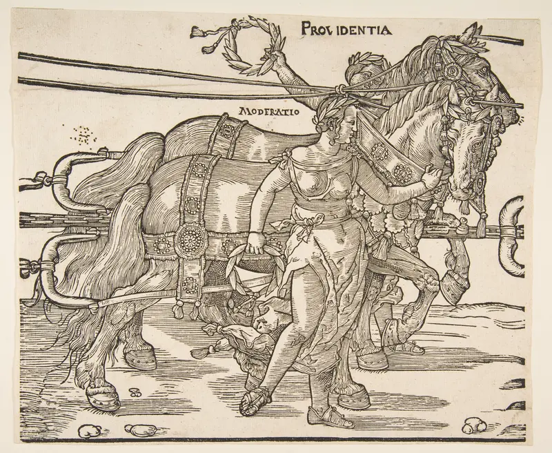 The Great Triumphal Car third sheet Wall Art by Albrecht Dürer - High-Resolution Digital Print